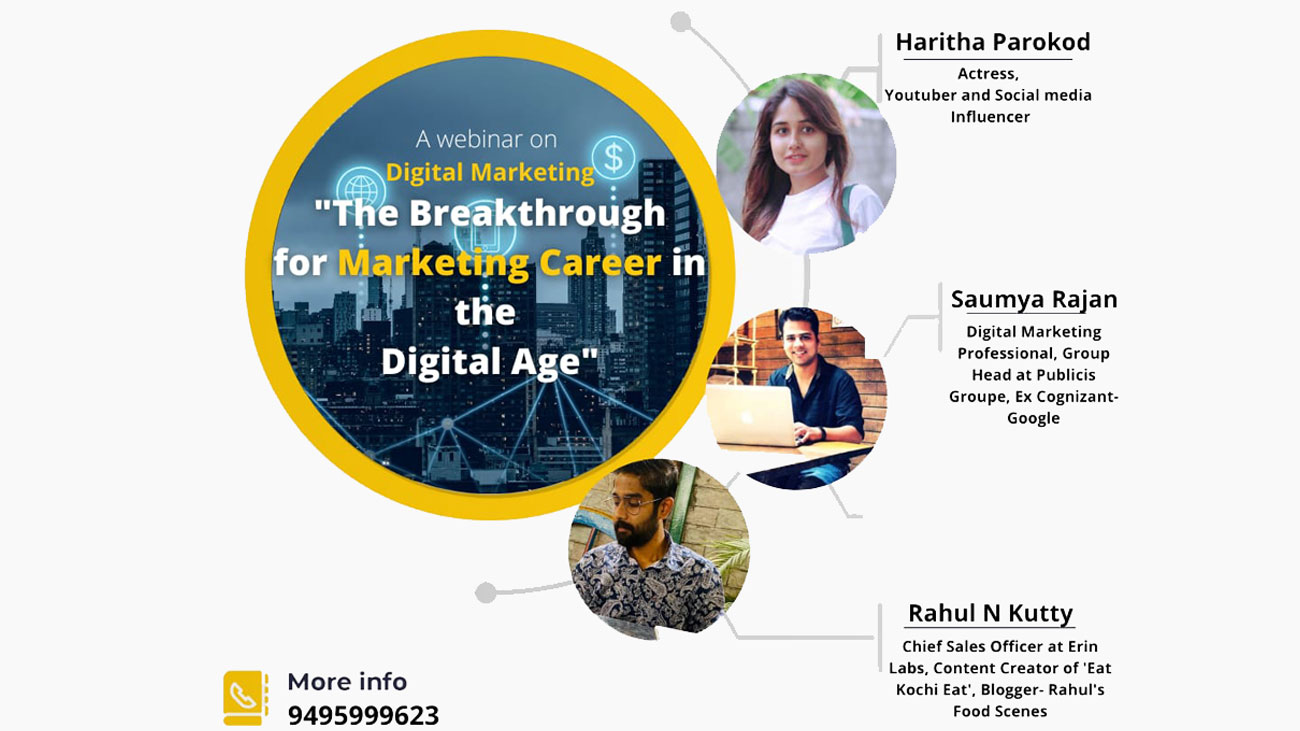 The Breakthrough for Marketing Career in the Digital Age –  A Webinar on Digital Marketing