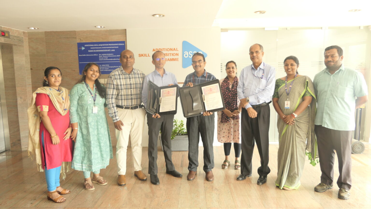 Asap Csp ASAP Kerala executes MoU with Tamil Nadu Apex Skill Development Center ...